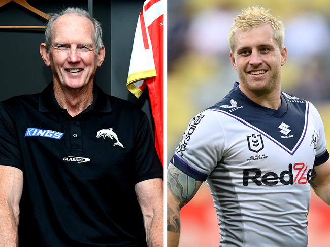 Wayne Bennett and Cameron Munster.