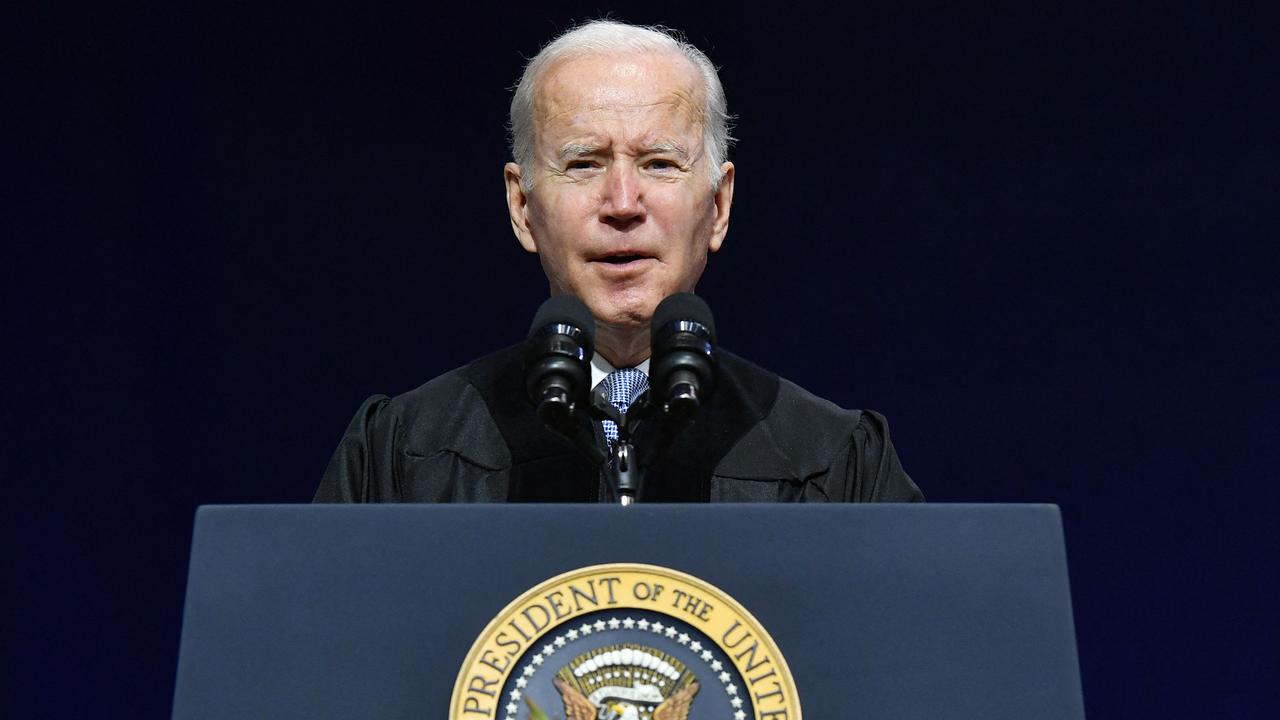 US President Joe Biden called his second-in-command ‘President Harris’ during an address at South Carolina State University. Picture: Mandel Ngan /AFP