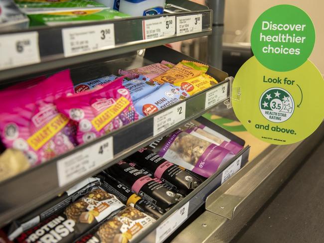 Confectionary marketed towards children will be replaced with healthier food items at Woolworths stores across the country. Picture: Supplied