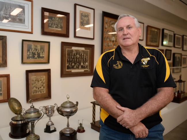 Rugby league historian Peter Hunt.