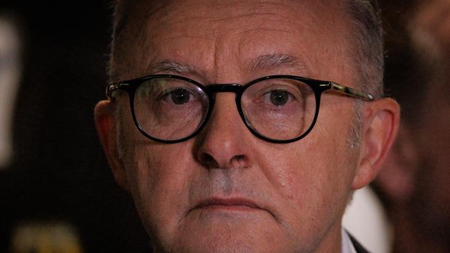 Prime Minister Anthony Albanese is way out of his depth. Picture: NewsWire/Nadir Kinani