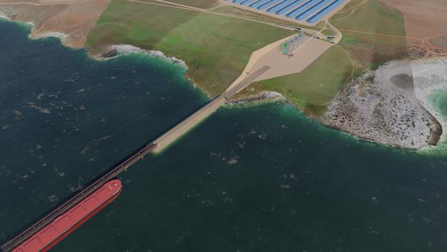 Artist's impression of the Port Spencer facility. Picture: Supplied by Peninsula Ports