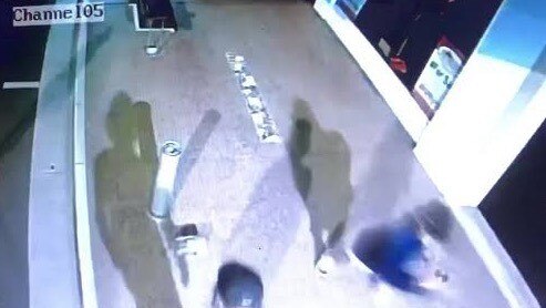 A councillor shared CCTV footage of a group of young men damaging a light bollard in Maryborough's CBD.