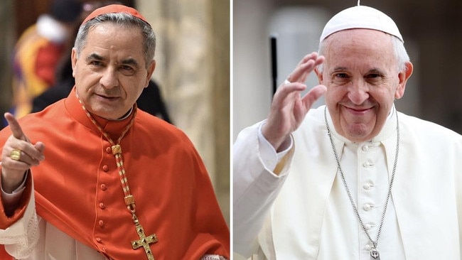 Cardinal Angelo Becciu was shown a letter by Pope Francis asking him not to take part in the conclave.