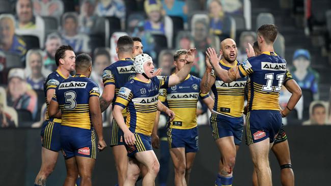 Parramatta are top of the ladder. AAP Image/Brendon Thorne.