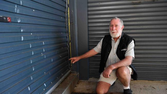 John Ladewig pictured at the Maroochy Sailing Club on Chambers Island which was broken into Monday night. Photo: Patrick Woods.