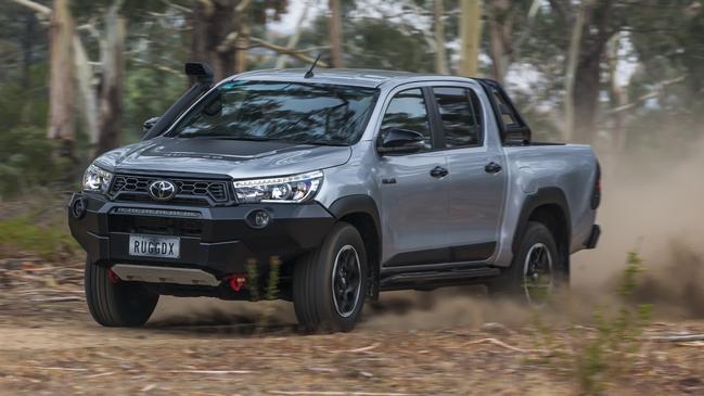 Sales of light commercial vehicles, such as the Toyota Hilux, are leading the car sales recovery. Picture: Mark Bean.