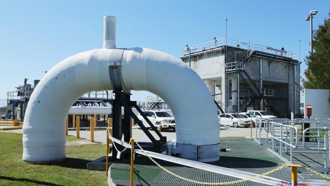 Tugun desalination plant is barely used despite costing $100 million a year to run. Picture: Tim Marsden