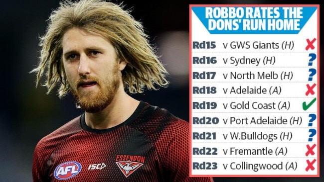 How does Robbo think the Bombers will fare in the back half of the season?