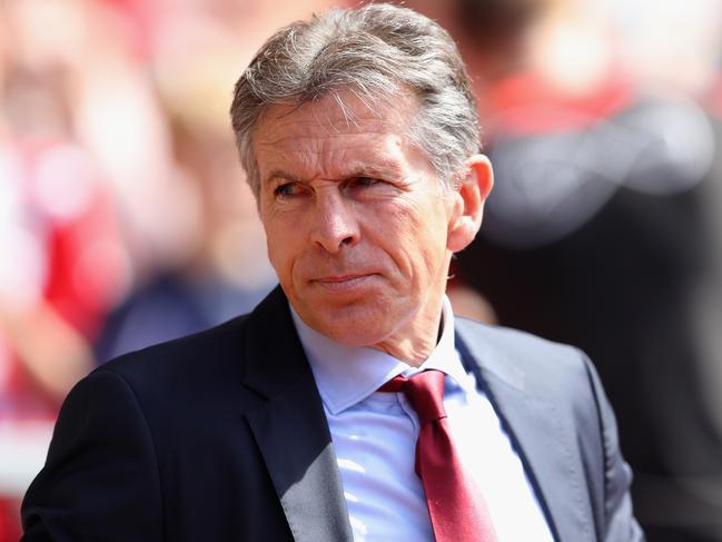 SOUTHAMPTON, ENGLAND - MAY 21:  Claude Puel, Manager of Southampton looks on during the Premier League match between Southampton and Stoke City at St Mary's Stadium on May 21, 2017 in Southampton, England.  (Photo by Warren Little/Getty Images)