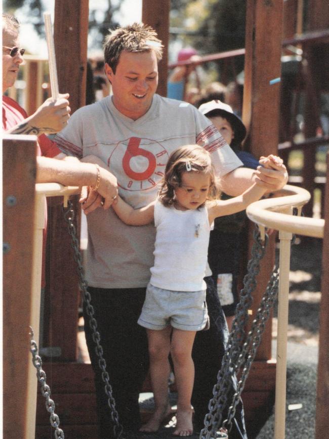 Dhakota Williams with her father Carl Williams. Picture: 60 Minutes