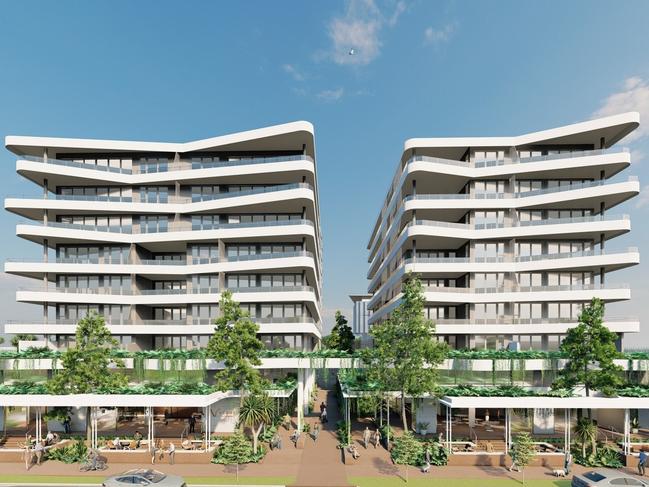 Henzell Property Group will next week lodge a development application for a $95 million residential and retail complex that's set to be a gamechanger for Caloundra. Picture: OGE Architects Picture: OGE Architects