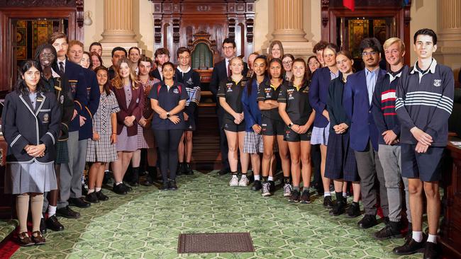 This year’s Teen Parliament. Picture: Russell Millard