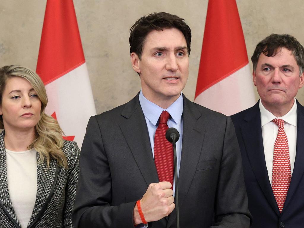 Outgoing Canadian Prime Minister Justin Trudeau held a last-minute phone call with US President Donald Trump. Picture: AFP