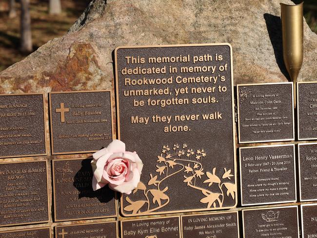 The spot at Rookwood Cemetery, where the unclaimed bodies are buried in unmarked graves. Picture: Tim Hunter