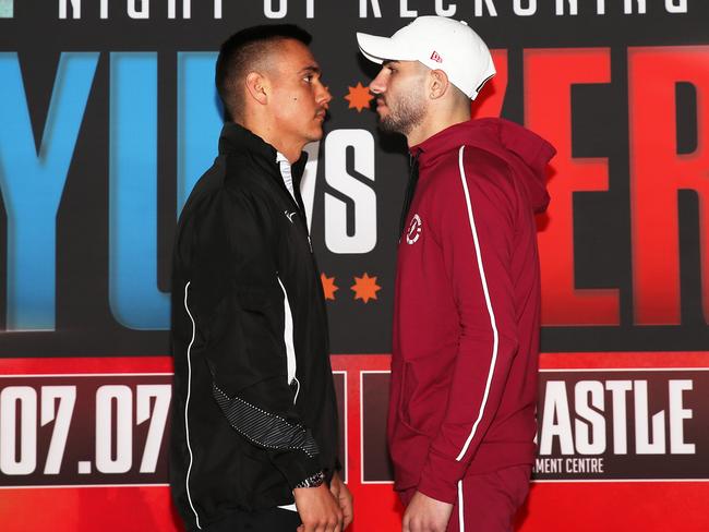 Tszyu (L) and Zerafa (R) were scheduled to fight in 2021. Picture: Peter Lorimer/Getty Images