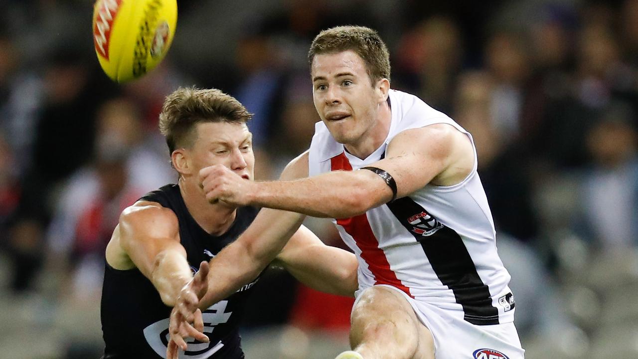 Jack Higgins found plenty of the ball for the Saints. Picture: AFL Photos via Getty Images