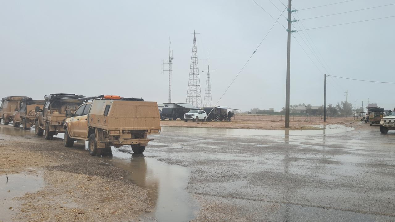 The site was unable to cope with the outback deluge. Photo: Danica Clayton