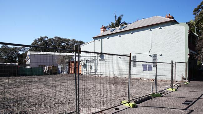 The old Nomads bikie clubhouse in Chin Chen Street, Islington, has been bulldozed to make way for four townhouses. Picture: Peter Lorimer.