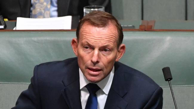 Former Prime Minister Tony Abbott wants specialist military commandos to lead major counter-terror operations with more shoot-to-kill powers. Picture: AAP Image/Mick Tsikas