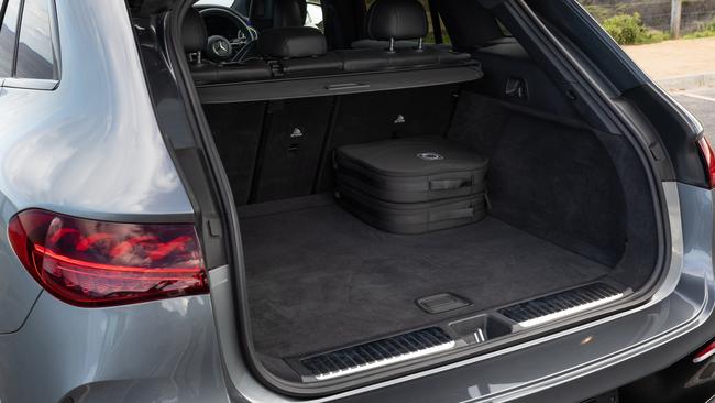 The Mercedes AMG EQE 53 SUV offers 520-1675L of luggage space. Picture: Supplied