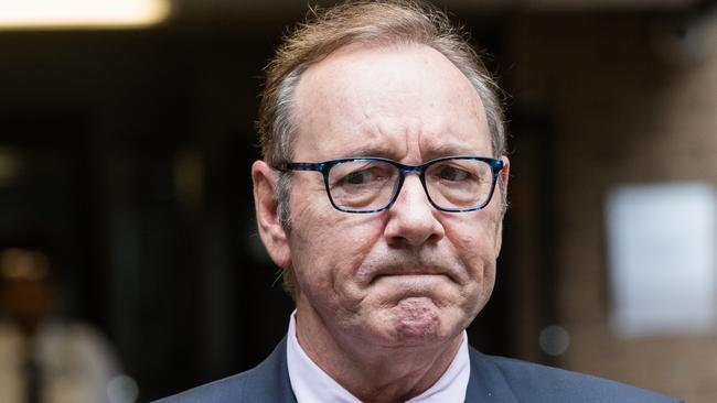 Spacey outside court in London last July after being found not guilty. Picture: Wiktor Szymanowicz/Future Publishing via Getty