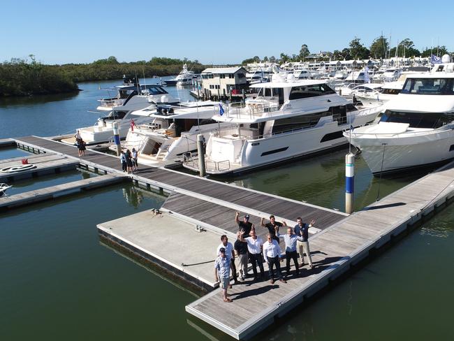 All the big players and millions of dollars of marine craft were on display at the launch of The Sanctuary Cove International Boat Show. Picture Glenn Hampson