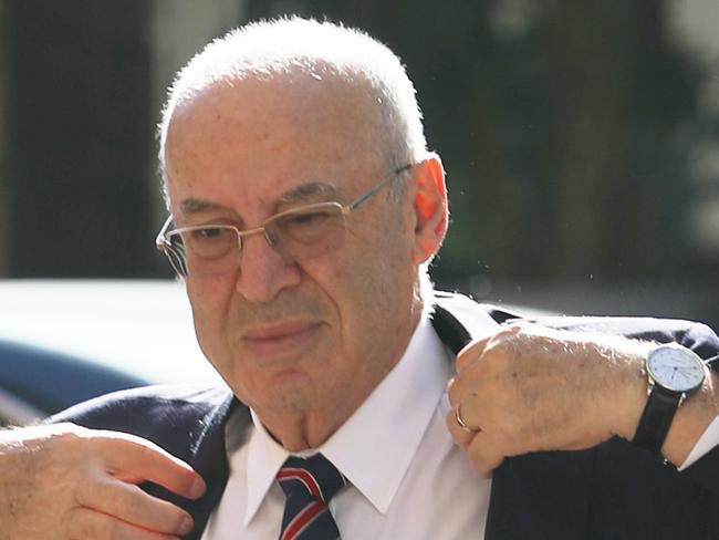 Eddie Obeid arrives at the Supreme Court in Sydney today .picture John Grainger