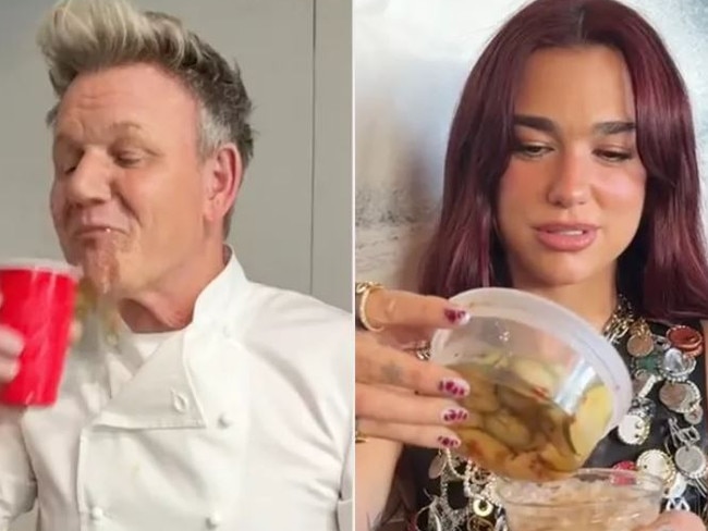 Dua Lipa recently shared her own take on a quirky Diet Coke and Gordon Ramsay did not like it. Picture: TikTok