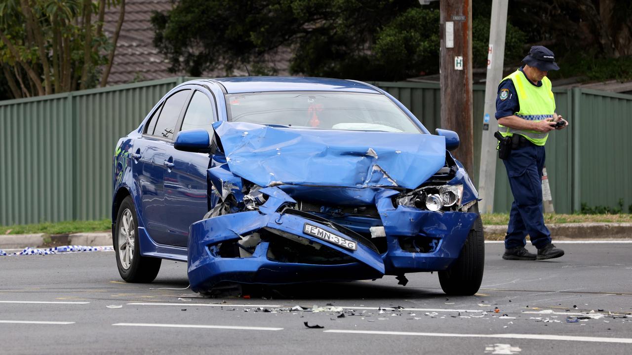 The 20-year-old driver of the other car broke her wrist in the collision. Picture: NewsWire / Damian Shaw