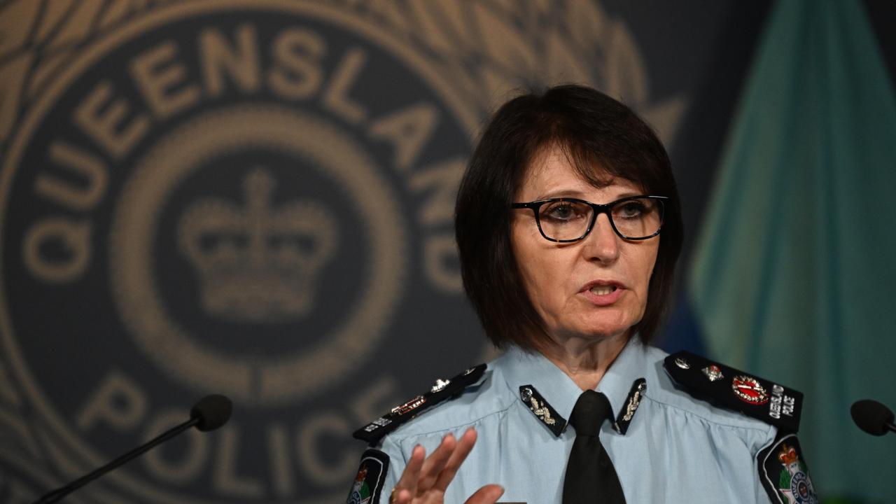 Deputy Commissioner Tracy Linford provides an update about investigation into the shooting incident at Wieambilla. Photo: Lyndon Mechielsen/Courier Mail