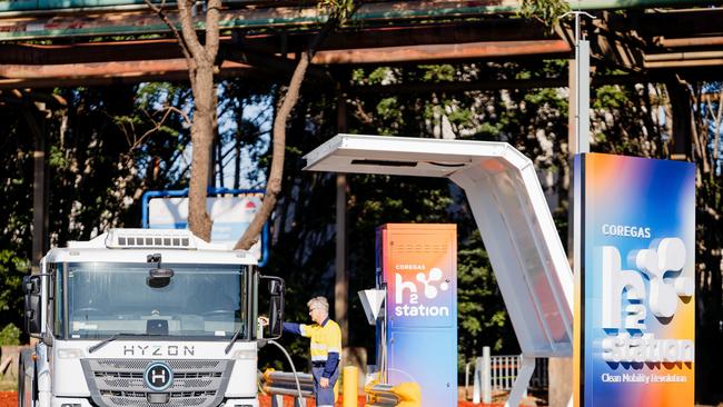 The Coregas H2Station at Port Kembla, Australia’s first hydrogen refuelling station for heavy vehicles. Photo: Coregas website