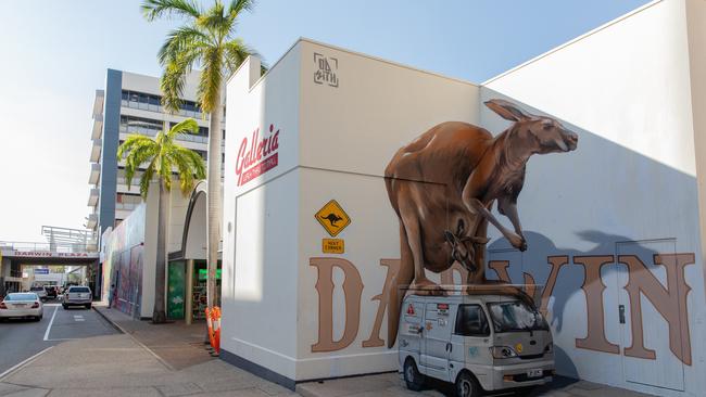 The Darwin Street Art Festival was launched in 2017, becoming one of the city's major cultural draw cards. Picture: Tourism NT