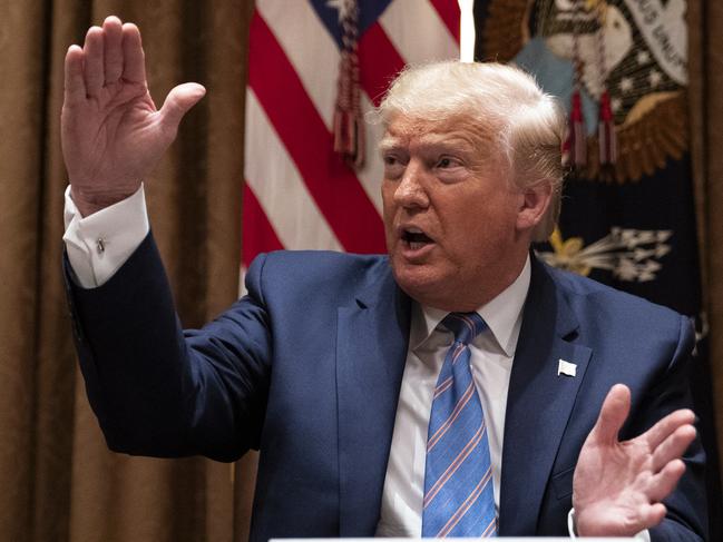 President Donald Trump speaks during a roundtable about America's seniors, in the Cabinet Room of the White House, Monday, June 15, 2020, in Washington. (AP Photo/Evan Vucci)