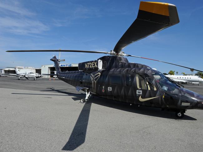 The helicopter Kobe Bryant flew in. Picture: Getty