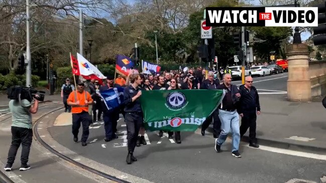 RTBU members march through Sydney