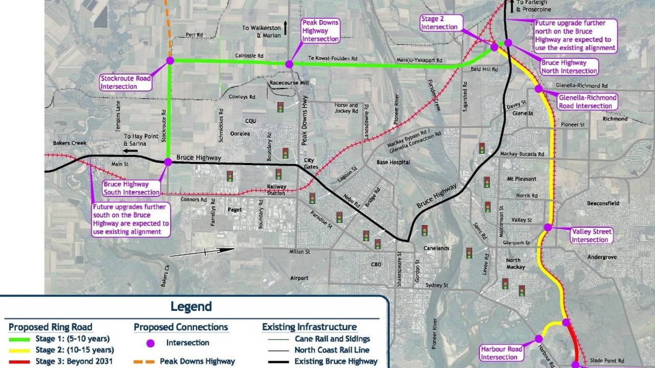 Mackay Ring Road Stage 2 will improve connectivity by providing direct access from the Bruce Highway north of Mackay, via a corridor south of the rail line to Harbour Road and the Mackay Port.