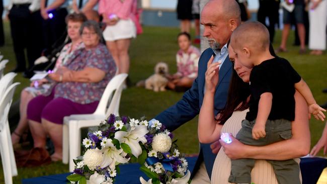 National Police Remembrance Candlelight Vigil 2023 at the Rockpool, Townsville. Picture: Evan Morgan