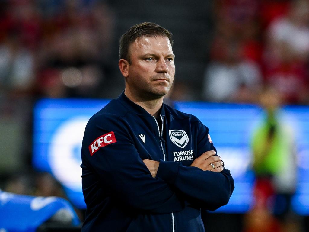 Question marks still hang over Arthur Diles as Melbourne Victory coach. Photo: by Mark Brake/Getty Images.