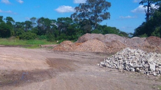 View of the current site from the site entrance.