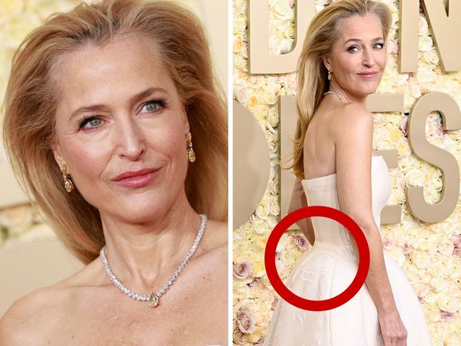 Gillian Anderson’s dress shocks red carpet