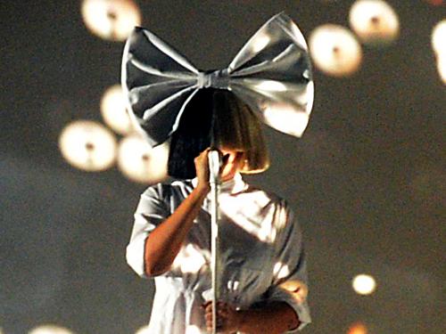 Sia performs at Alliance Stadium in Sydney. Photo Jeremy Piper