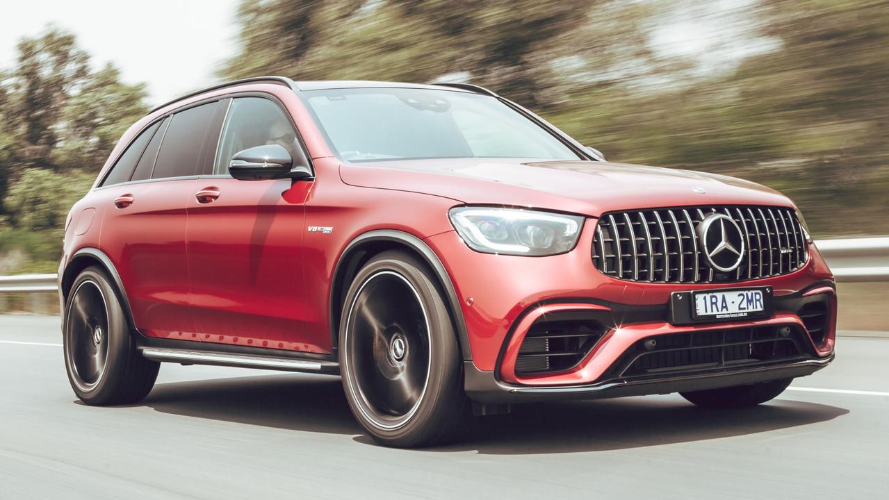 The GLC63 rides on huge 21-inch wheels.