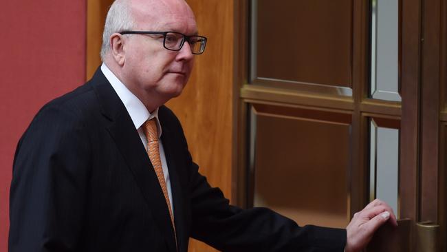 Australia's Attorney-General George Brandis has denied any involvement in the Bell Group scandal. Picture: AAP