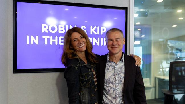 Robin Bailey reveals new beau Olivier on-air. Picture: ARN