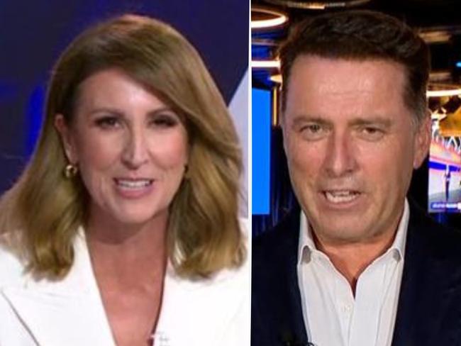 Nat Barr and Karl Stefanovic host election night coverage.