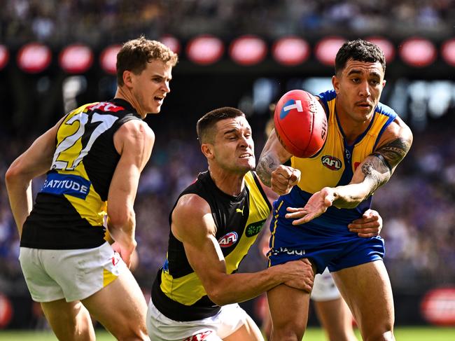 The Eagles are Tigers are down the bottom of the ladder. Picture: Getty Images