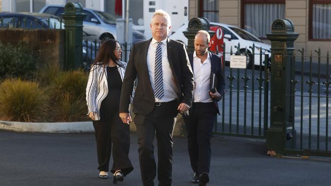 Premier Jeremy Rockliff arriving at parliament. No-confidence motion moved against Tasmanian Premier Jeremy Rockliff. Picture: Nikki Davis-Jones