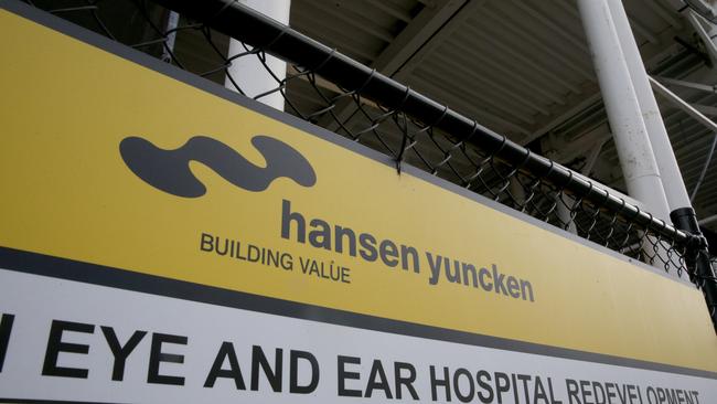 Hansen Yuncken has been hit with a please explain. Picture: Mark Wilson