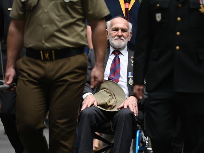 Anzac Day parade on April 25, 2023 in Brisbane. Photo by Dan Peled/Getty Images